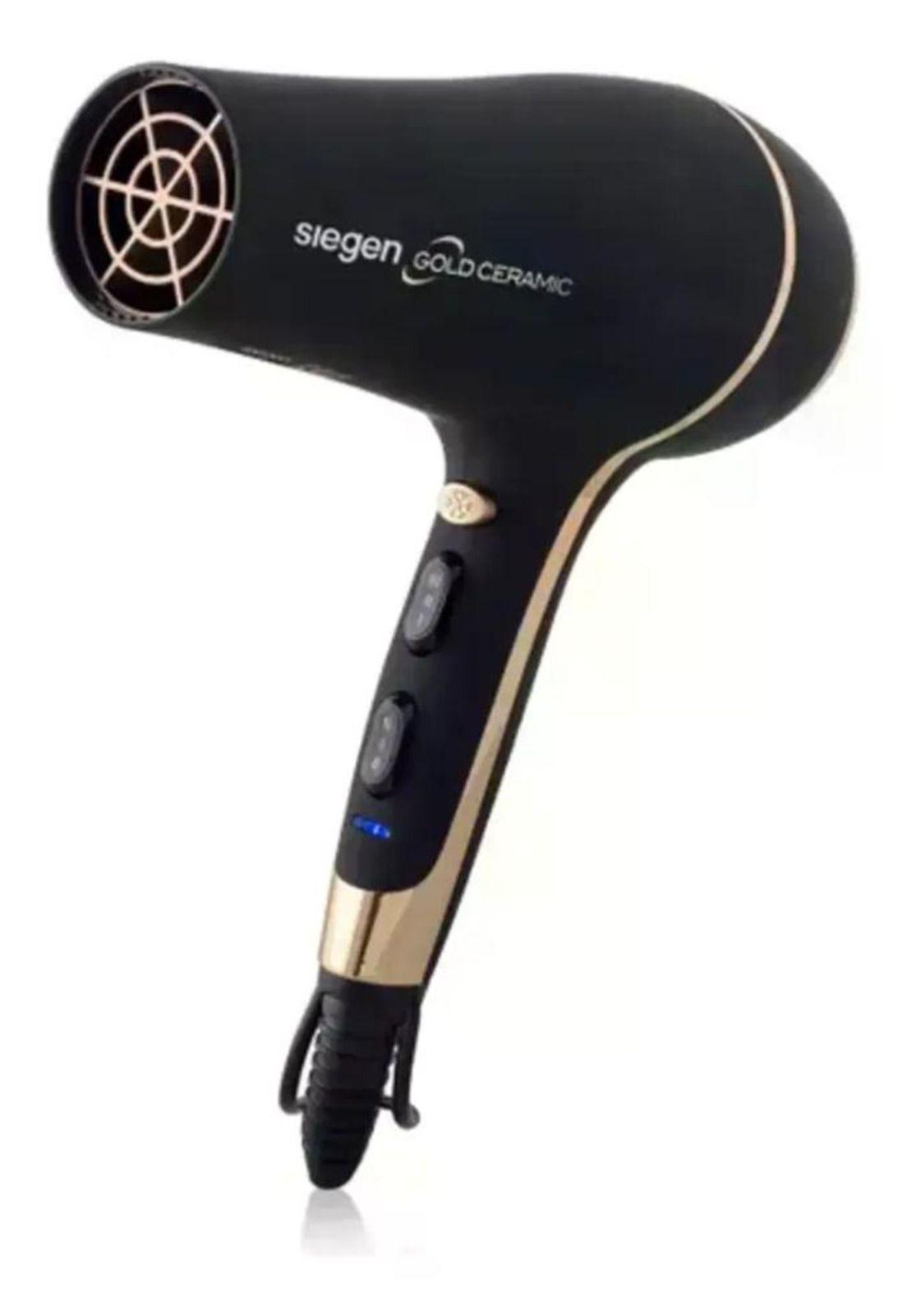 Secador De Pelo Siegen Sg-3035 2400w Difusor 3 Temperaturas Negro-4