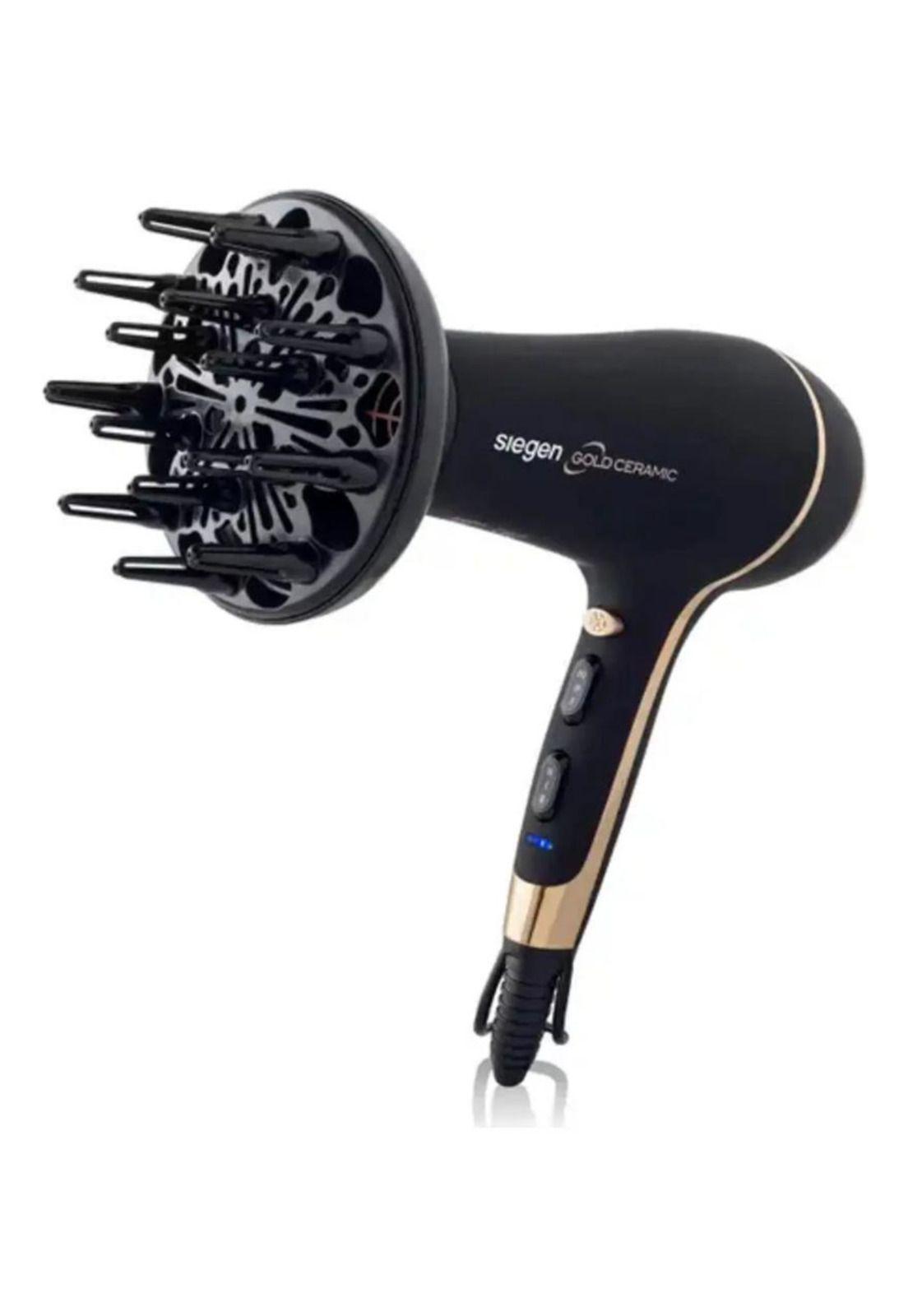 Secador De Pelo Siegen Sg-3035 2400w Difusor 3 Temperaturas Negro-5