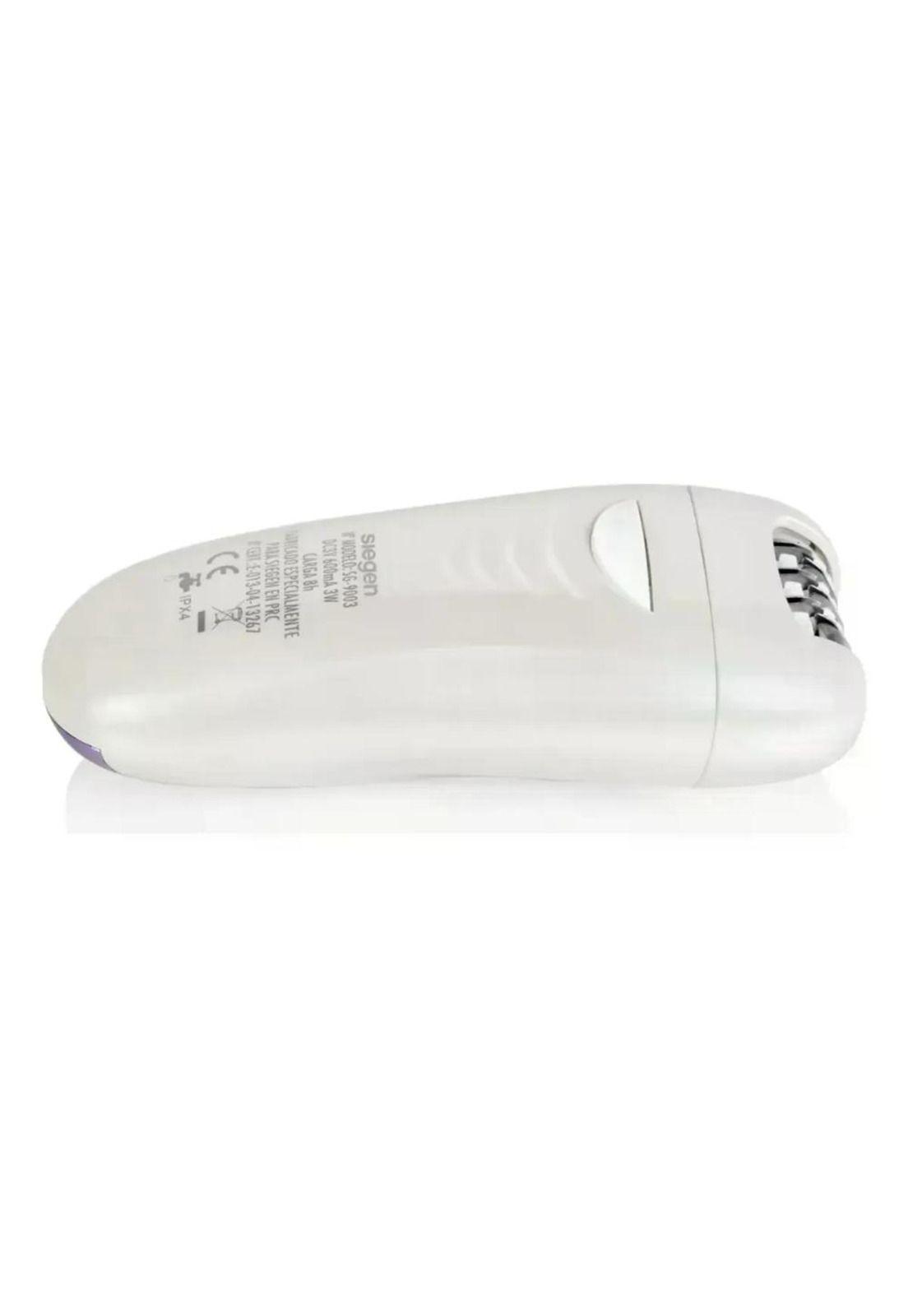 Depiladora Siegen Sg-9003 Recargable 18 Pinzas Todo Cuerpo Blanco-9
