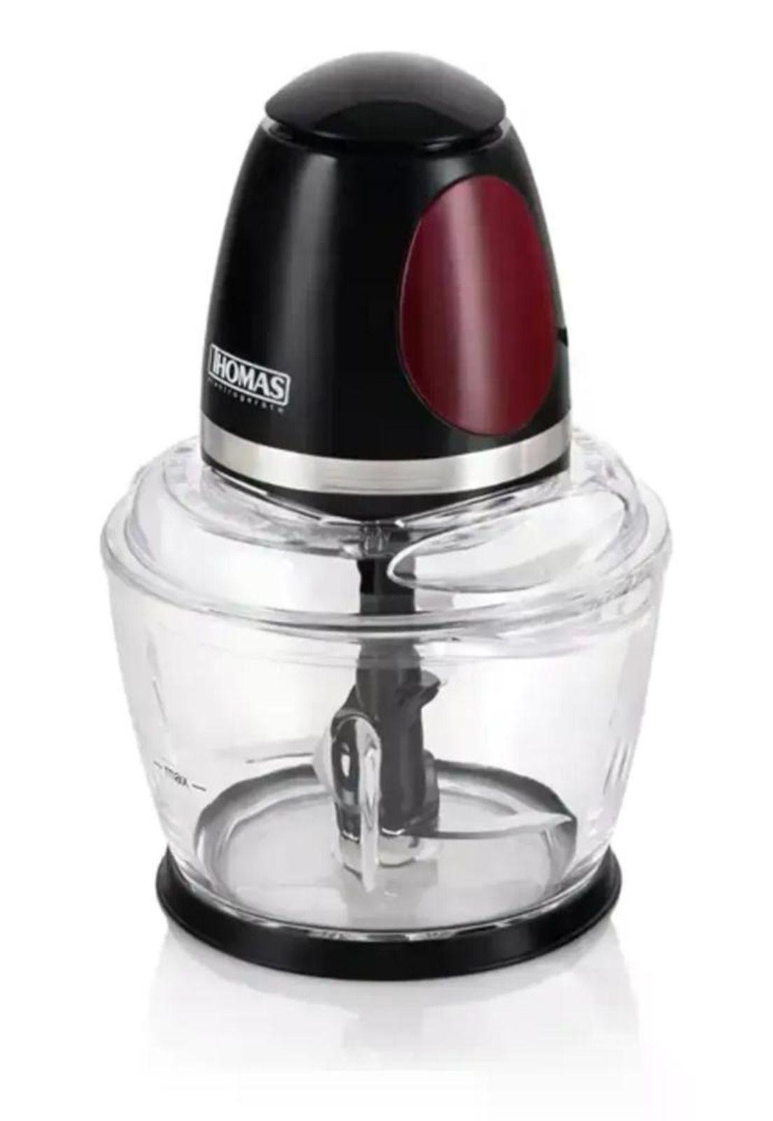 Picadora Thomas Th-9005v 200w Vidrio 1l One Touch Inox Negro-6