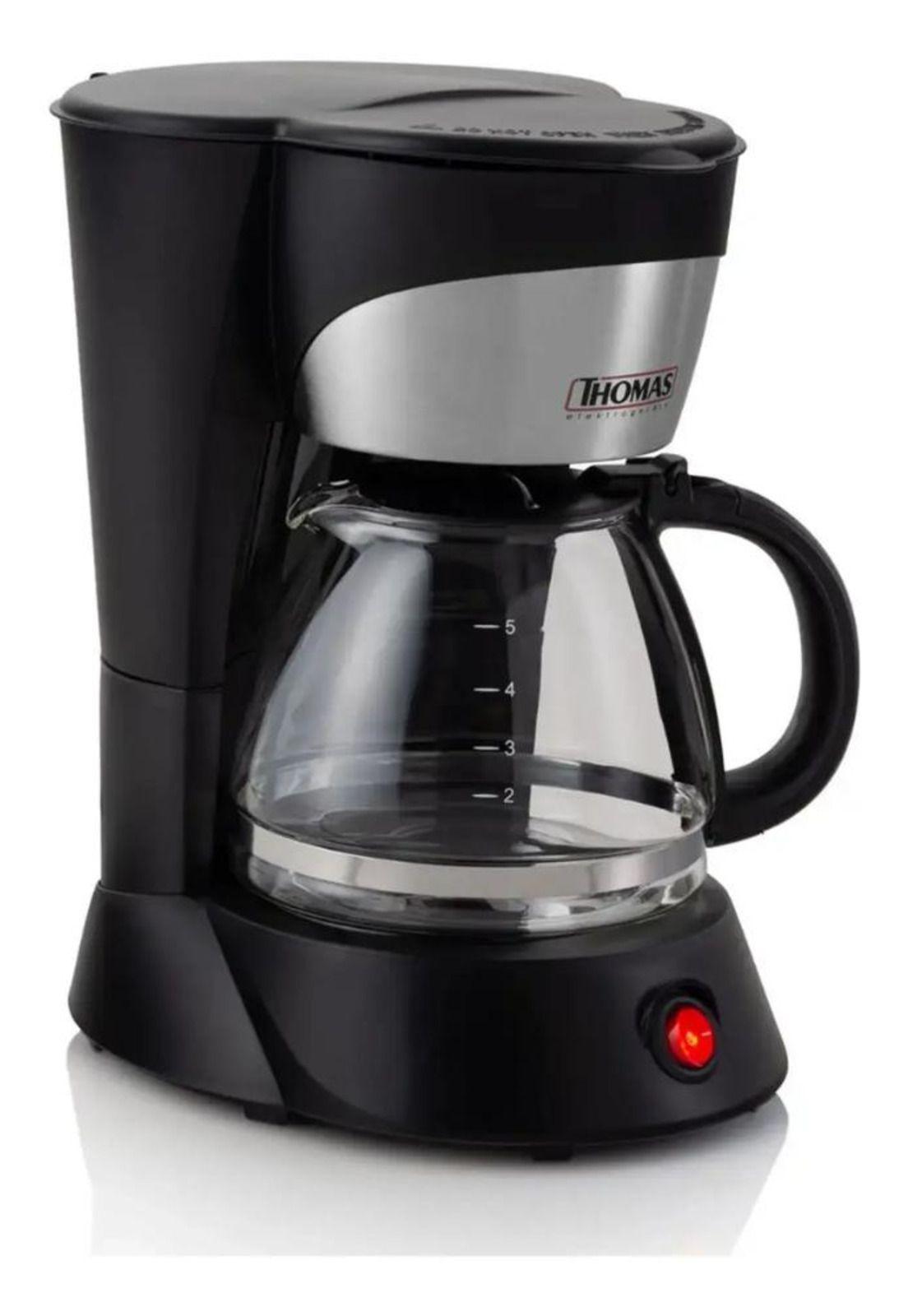 Cafetera Thomas Th-130 5 Tazas 750 Ml Mantiene Calor Filtro Negro-2