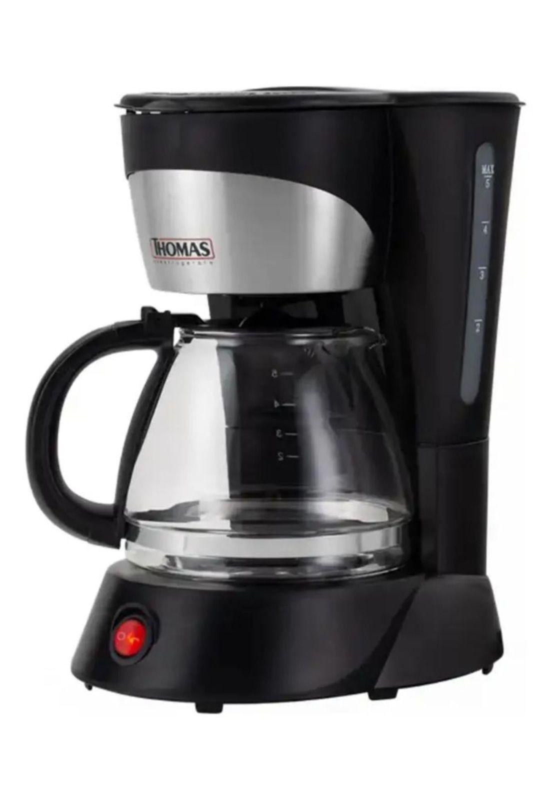 Cafetera Thomas Th-130 5 Tazas 750 Ml Mantiene Calor Filtro Negro-4