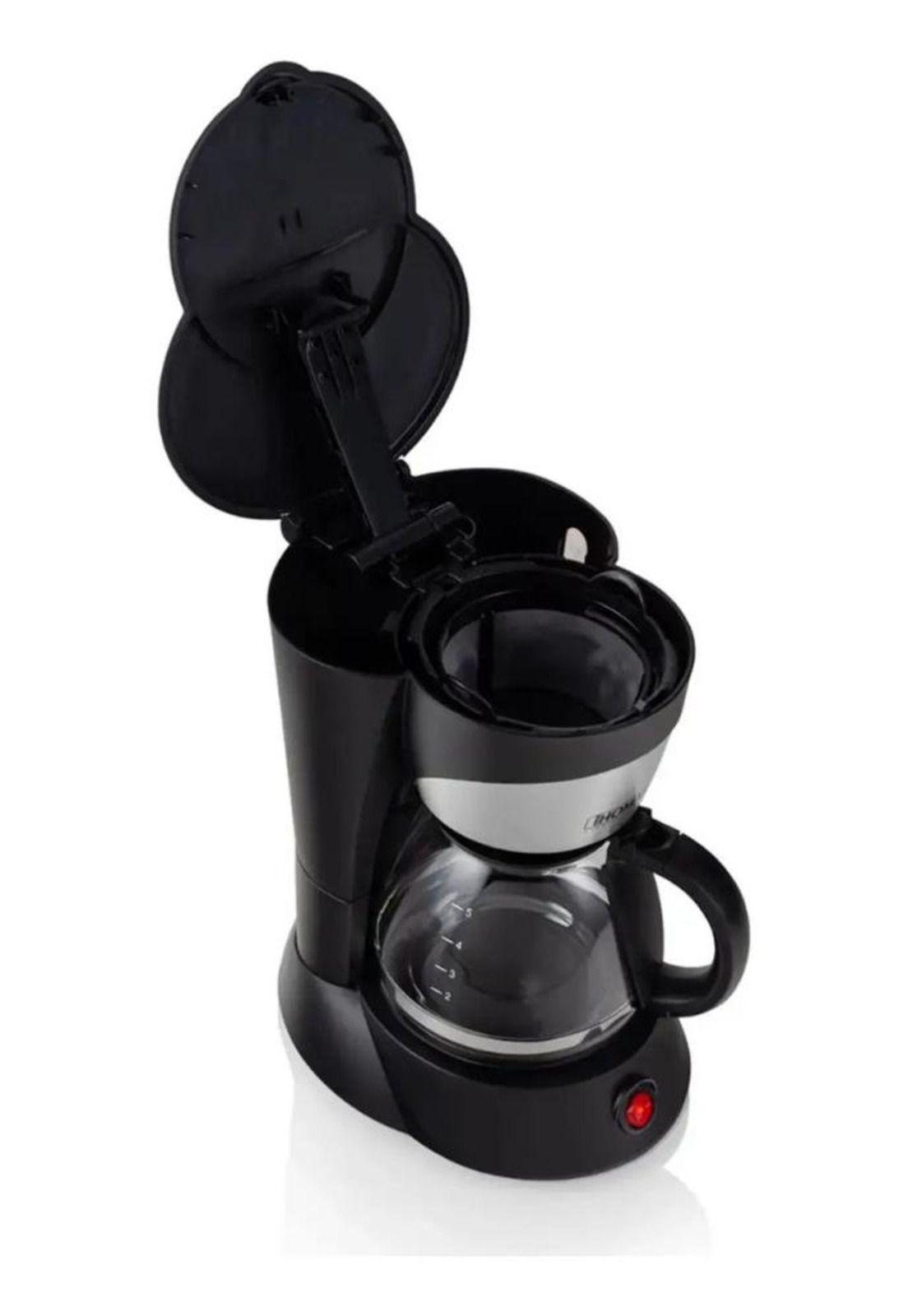 Cafetera Thomas Th-130 5 Tazas 750 Ml Mantiene Calor Filtro Negro-5