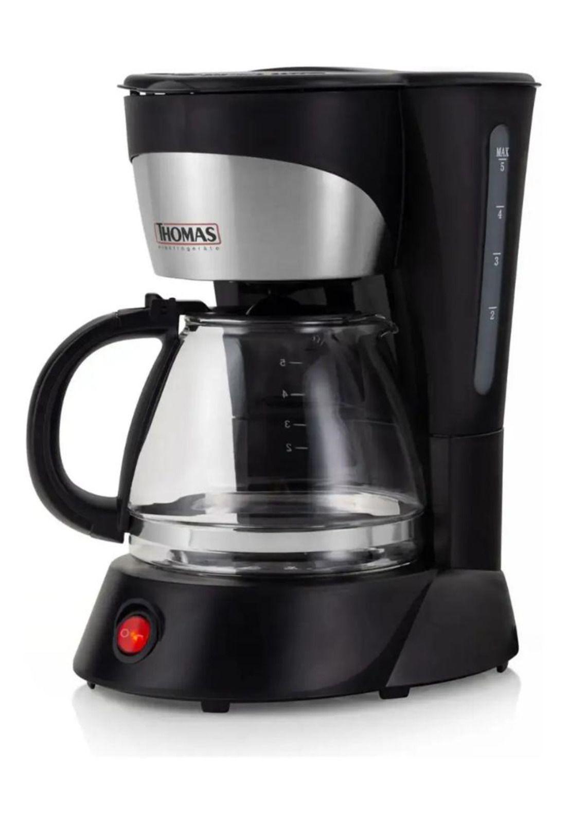 Cafetera Thomas Th-130 5 Tazas 750 Ml Mantiene Calor Filtro Negro-6