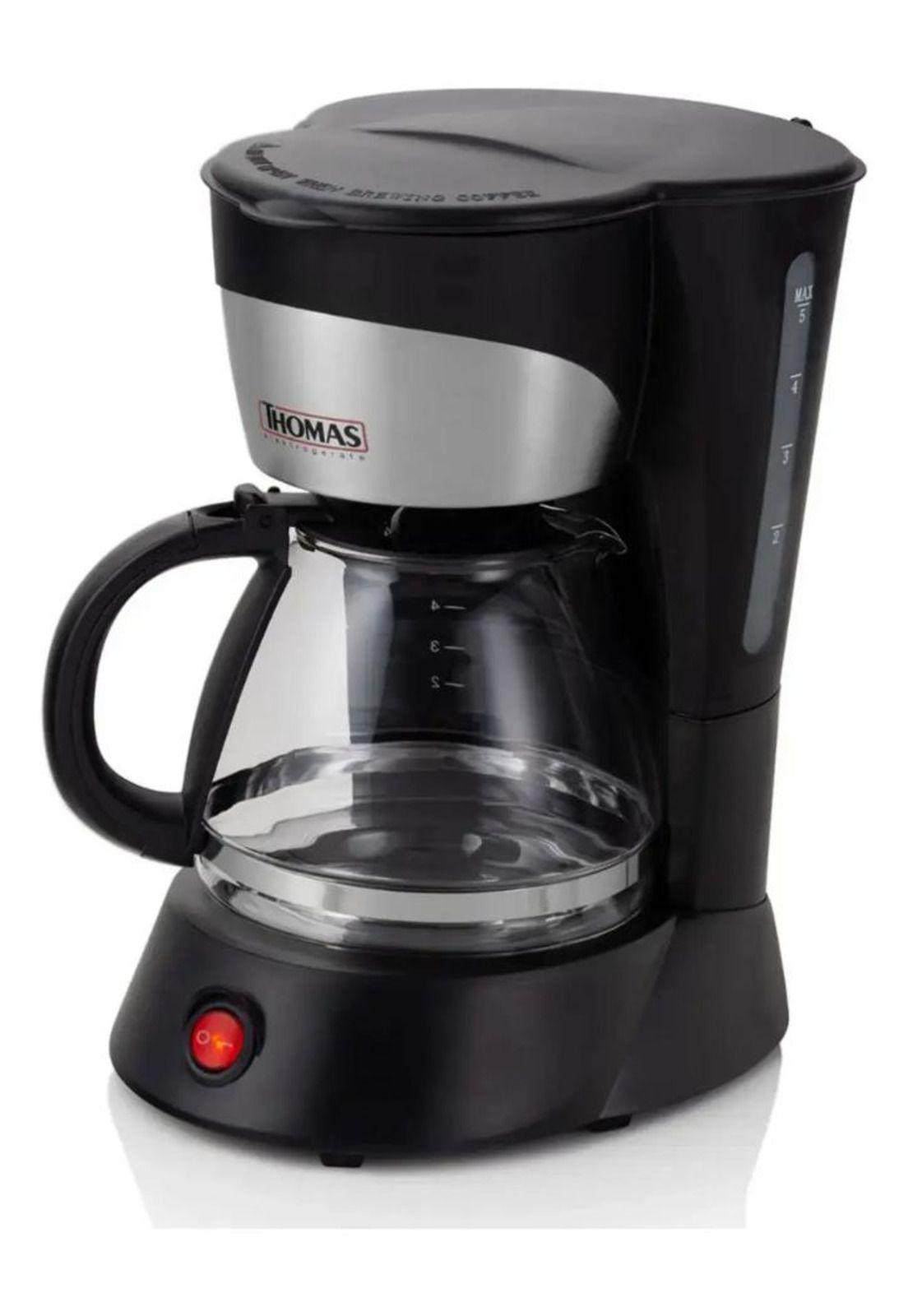 Cafetera Thomas Th-130 5 Tazas 750 Ml Mantiene Calor Filtro Negro-7