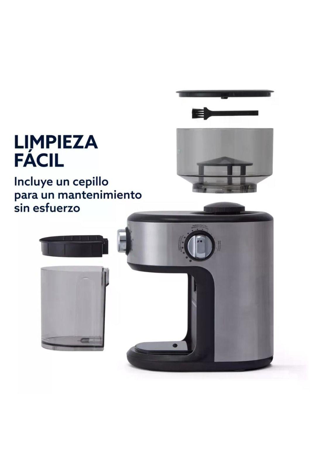Molinillo De Café Oster Automático Muelas 18 Niveles 227g Gris-6