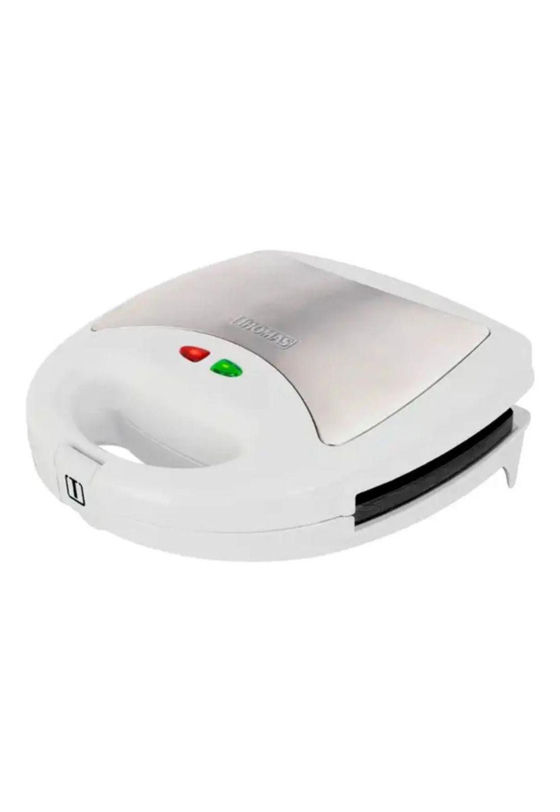 Sandwichera Y  Waflera Thomas Th-965 Placas Intercambiables Blanco-7