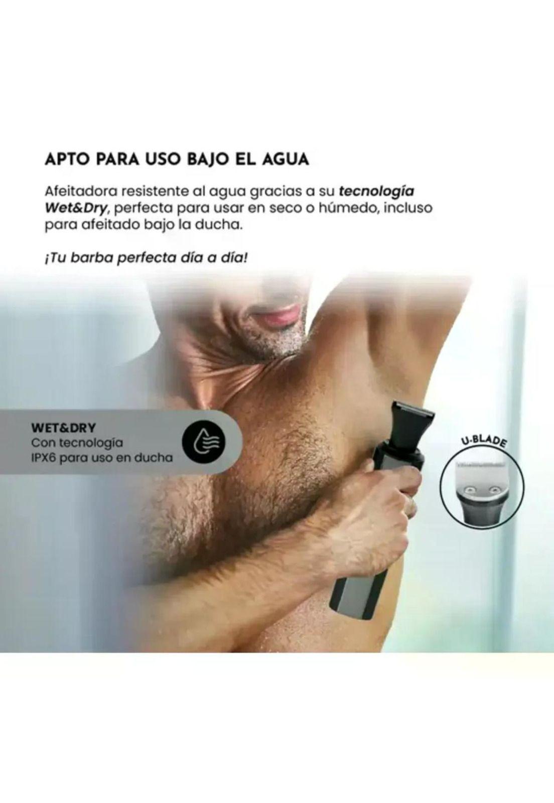 Afeitadora Siegen Sg-7215 Recargable Para Ducha 2 Cabezales Negro-2