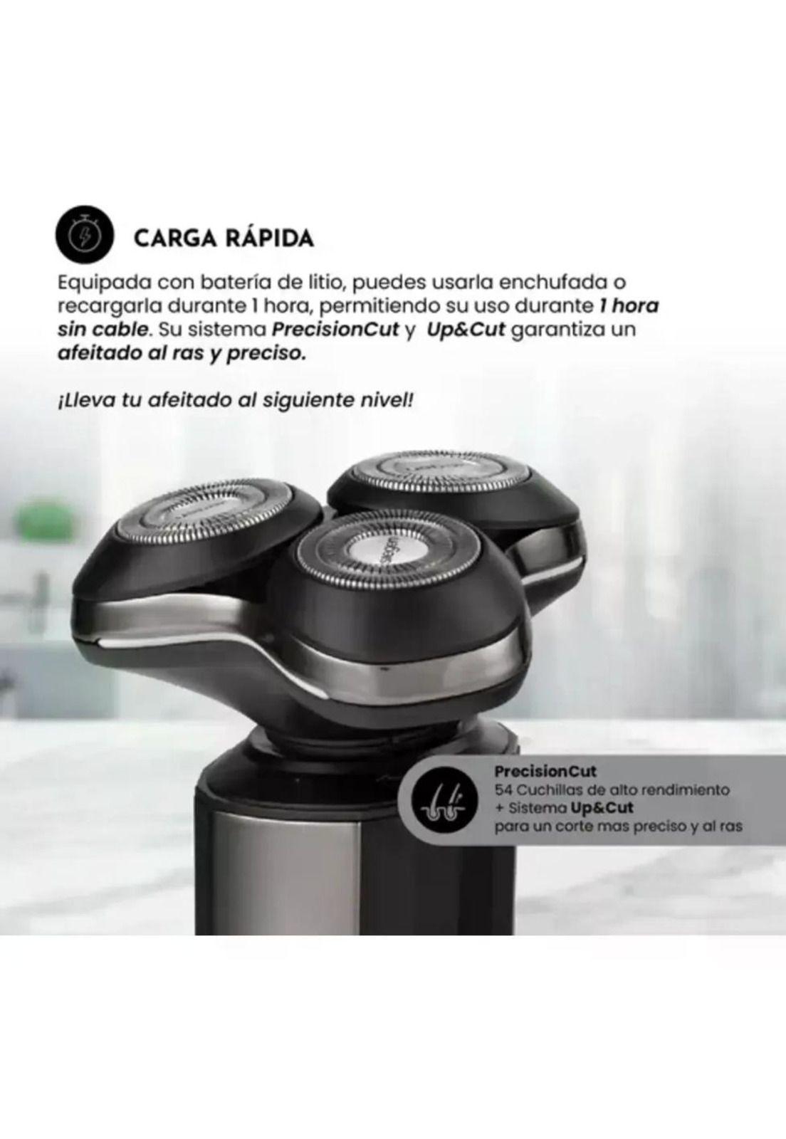 Afeitadora Siegen Sg-7215 Recargable Para Ducha 2 Cabezales Negro-4