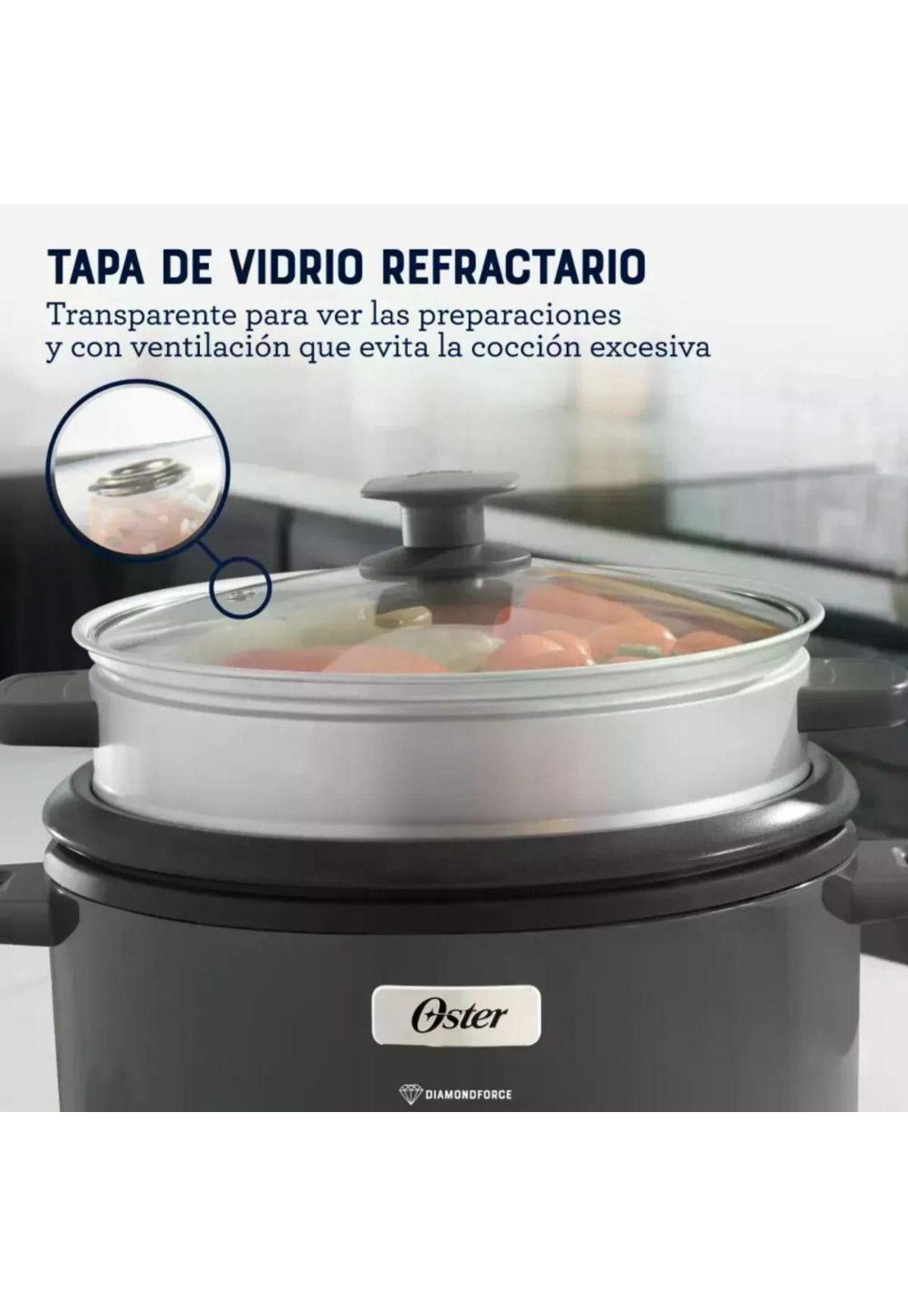 Arrocera Oster 12 Tazas Sofrito Y Vaporera Mod 2212406 Gris-8
