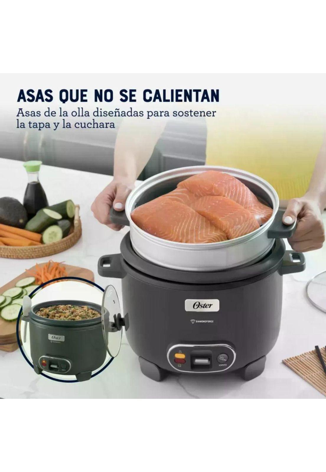 Arrocera Oster 12 Tazas Sofrito Y Vaporera Mod 2212406 Gris-9