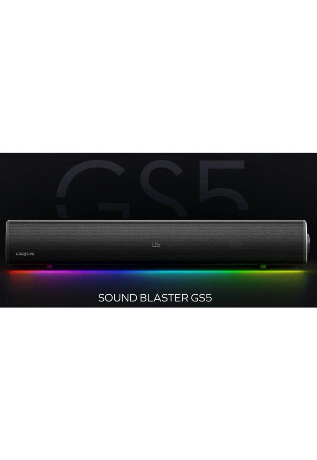 Barra Sonido Creative Gs5 Rgb 60w Usb-c Bt Óptico Negro-4