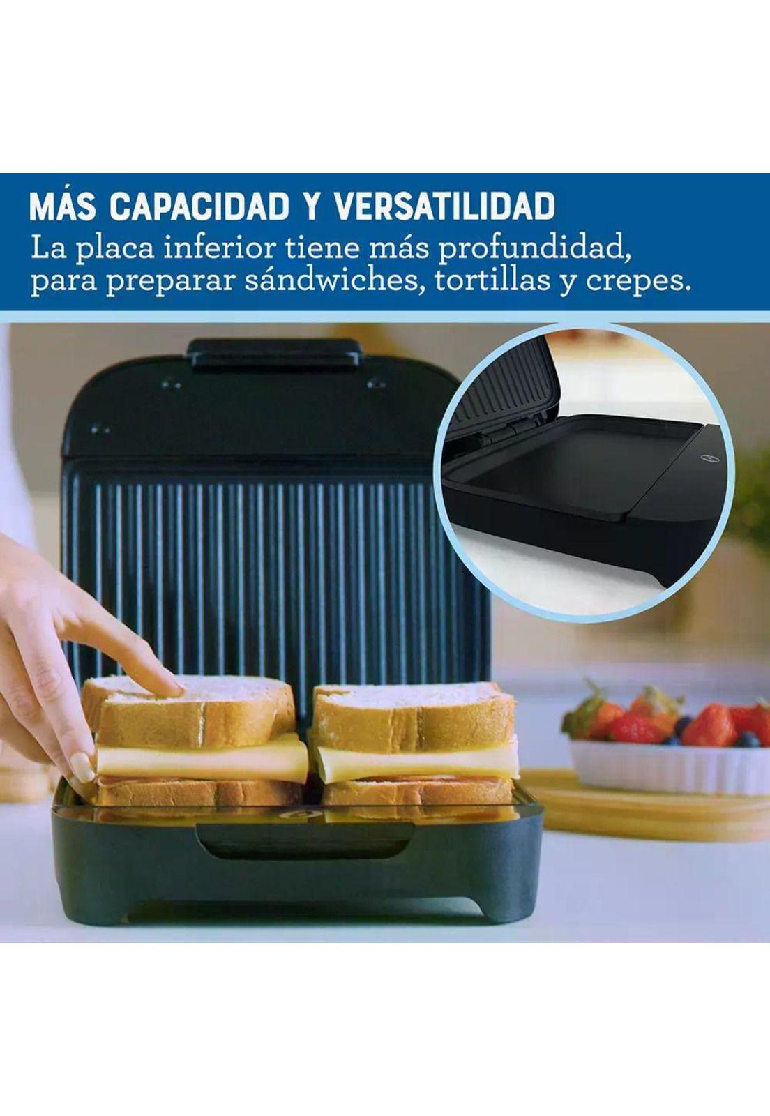 Sandwichera Oster Plato Hondo Negro-2