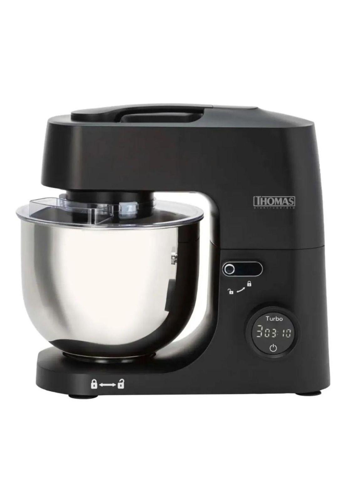 Batidora Planetaria Thomas Th-915pnd 1000w Bowl 5l Acero Negro-0
