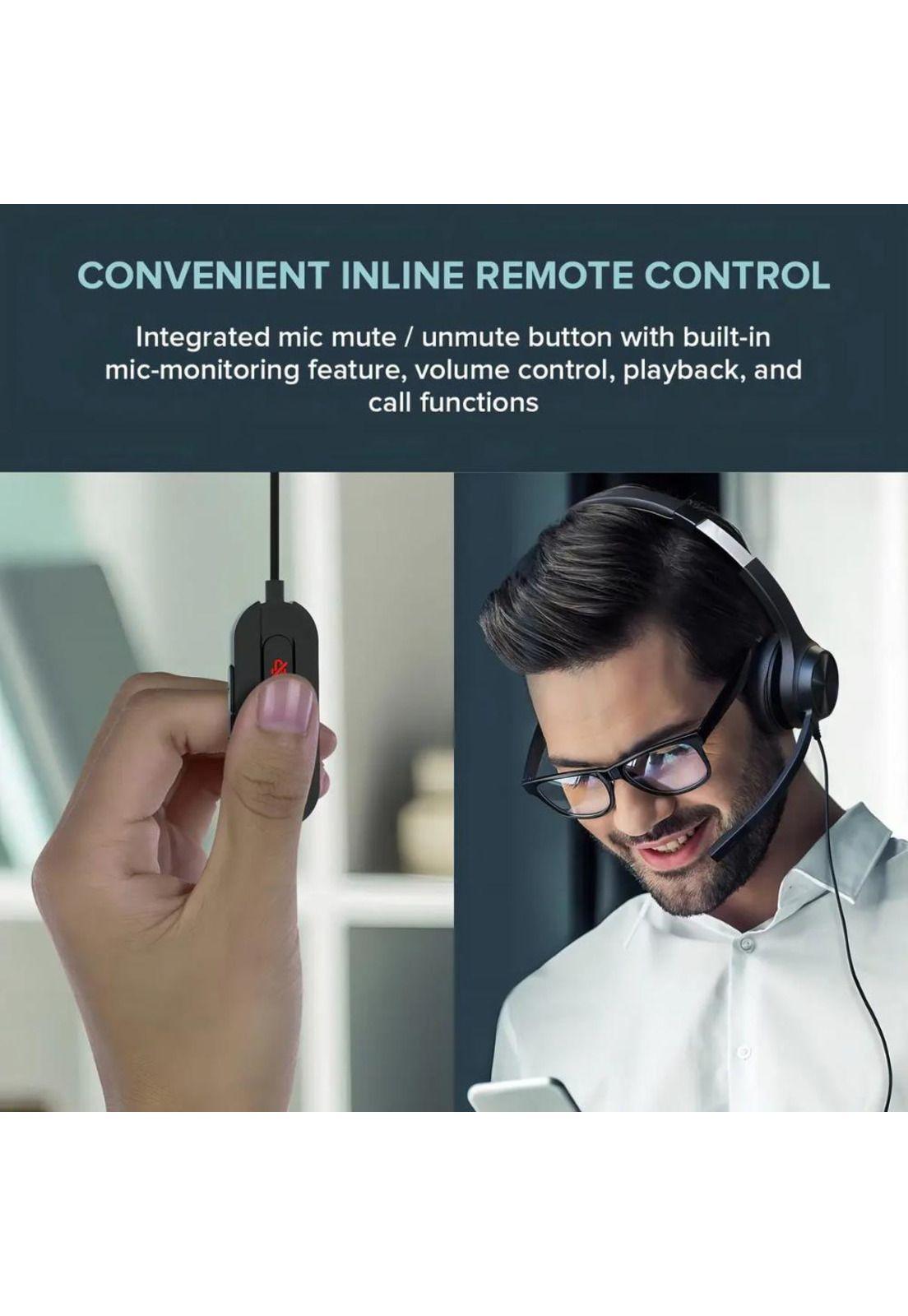 Auricular Creative Chat Usb-c Over-ear Con Cancelación De Ruido Y Micrófono Negro-2