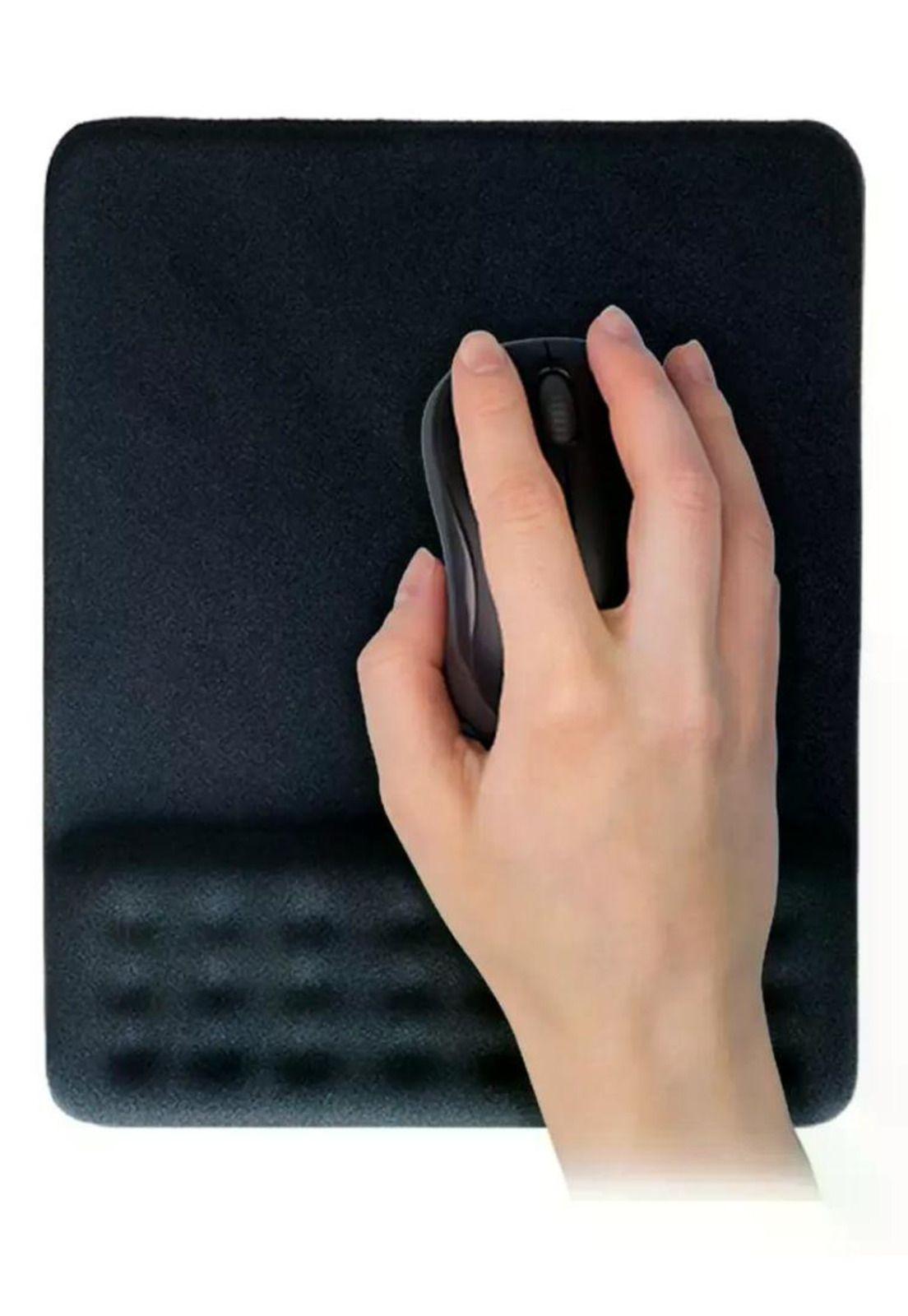 Mouse Pad Con Apoya Muñecas Gel Multilaser Ac365 Negro-2