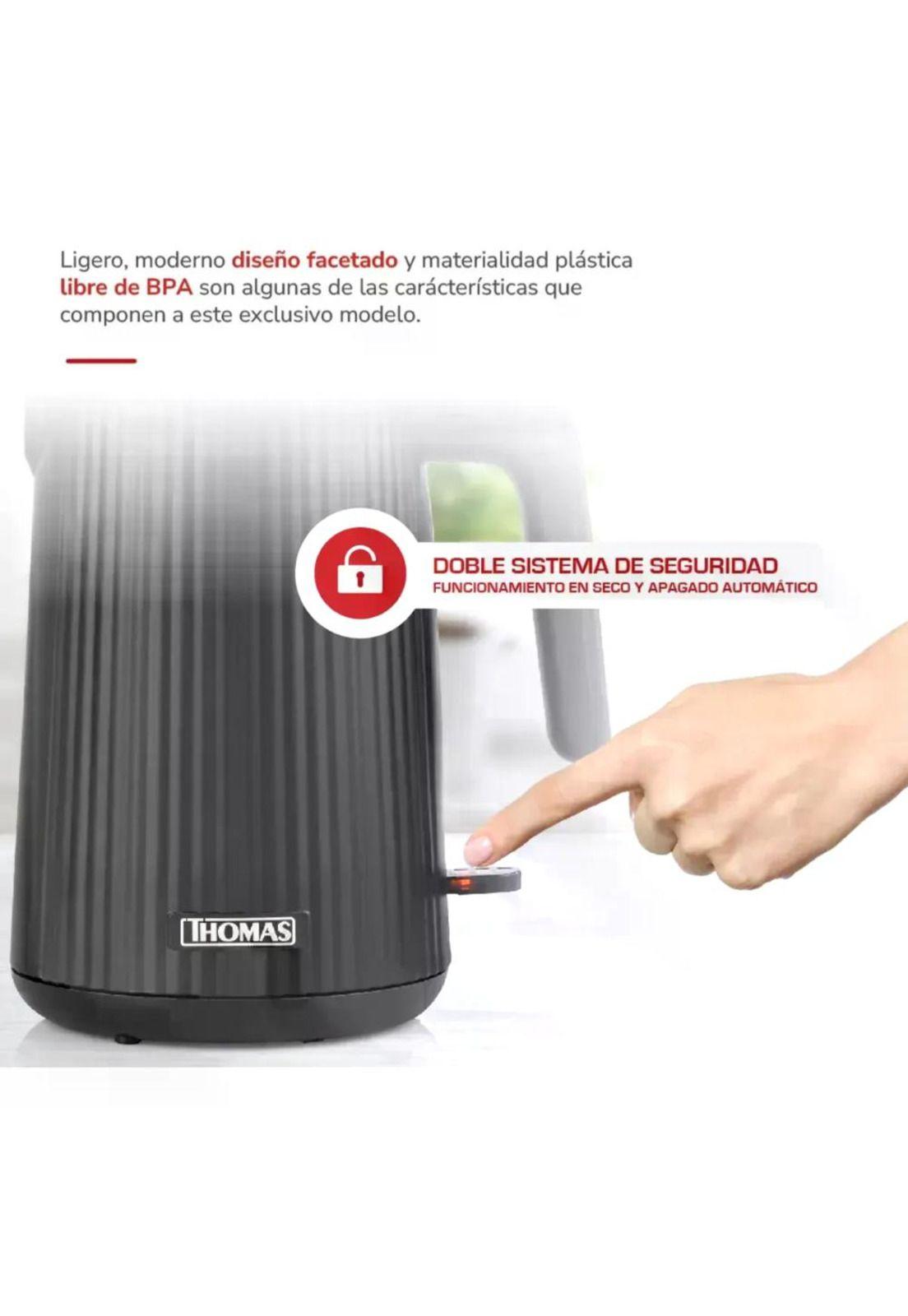 Hervidor Thomas Th-4343n 1.8l 2200w Rápido Y Económico Negro-2