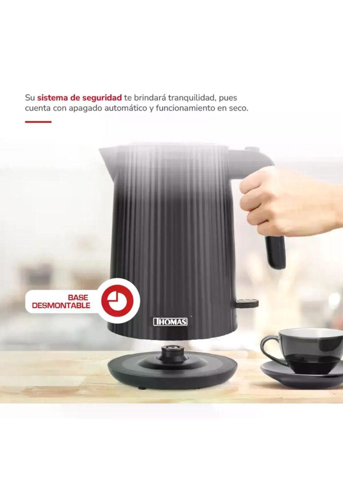 Hervidor Thomas Th-4343n 1.8l 2200w Rápido Y Económico Negro-4