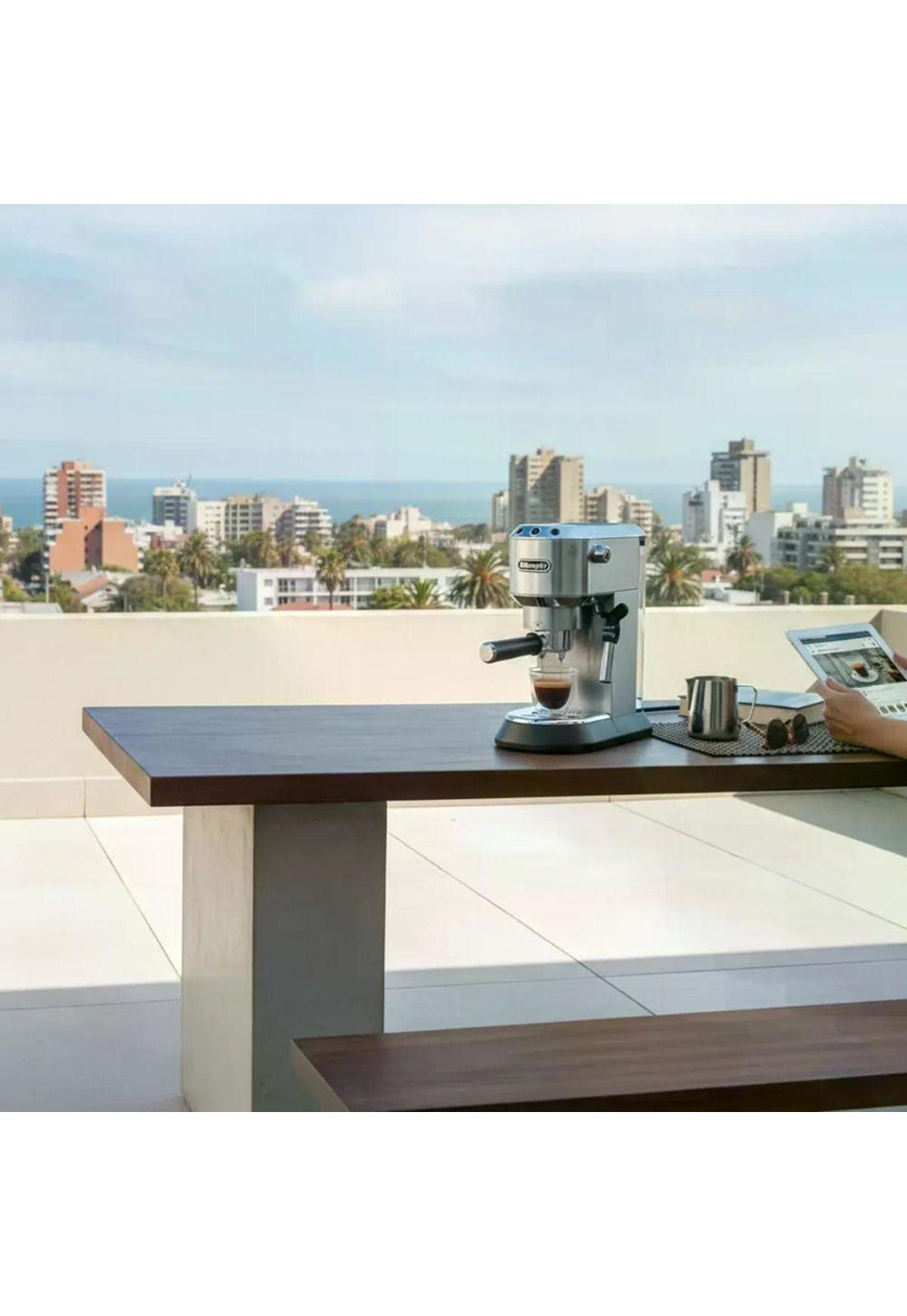 Cafetera Delonghi Espresso Dedica Style Metal Gris-5