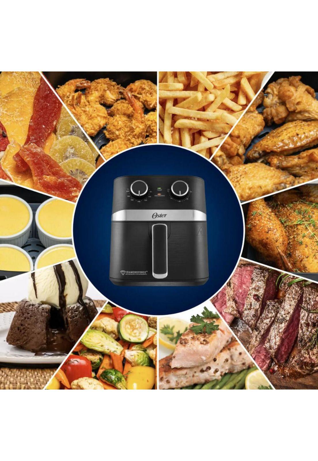 Freidora Air Fryer Oster Manual 4 Litros Negra Negro-8