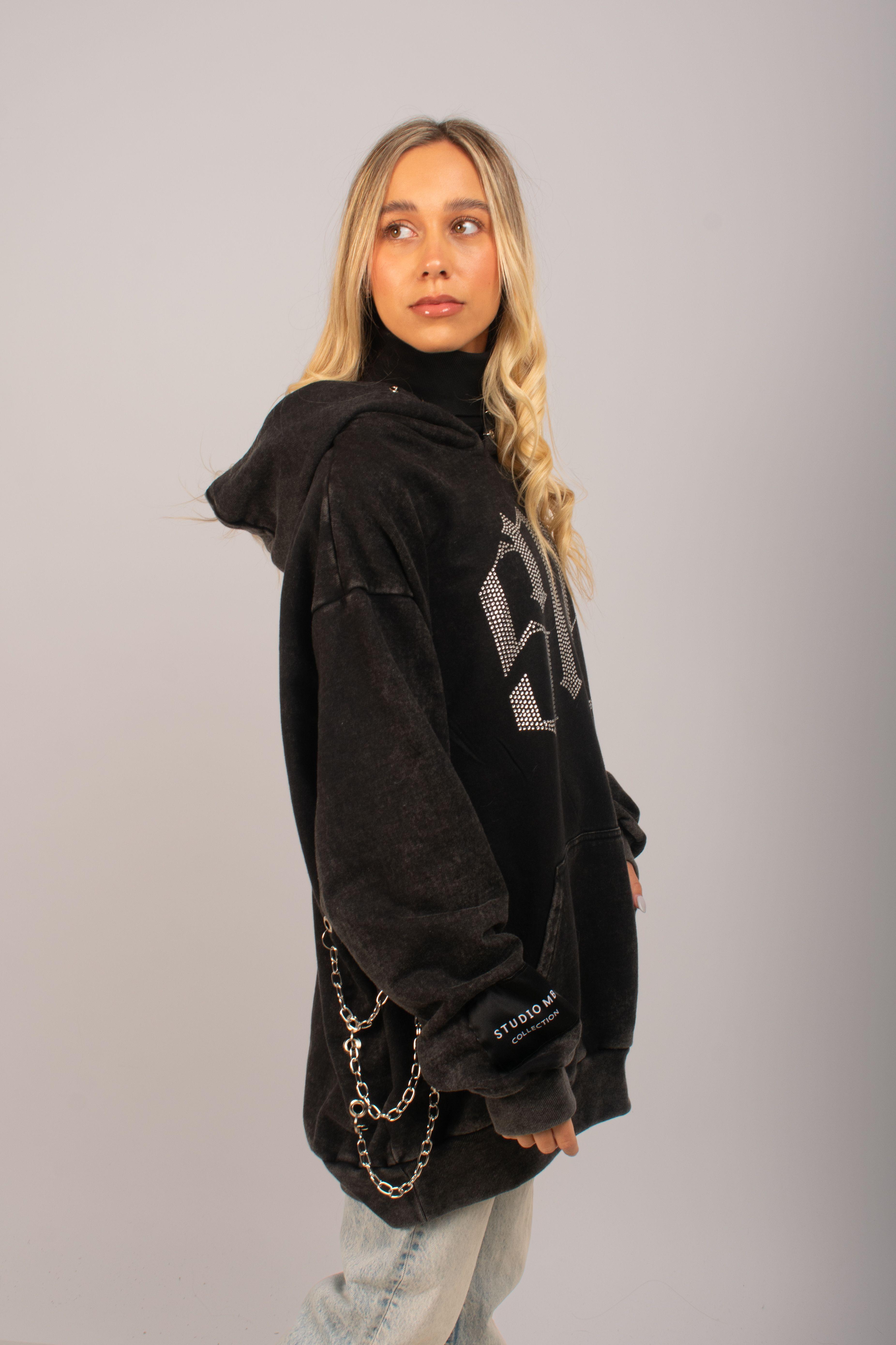 Hoodie ICONIC silver-1