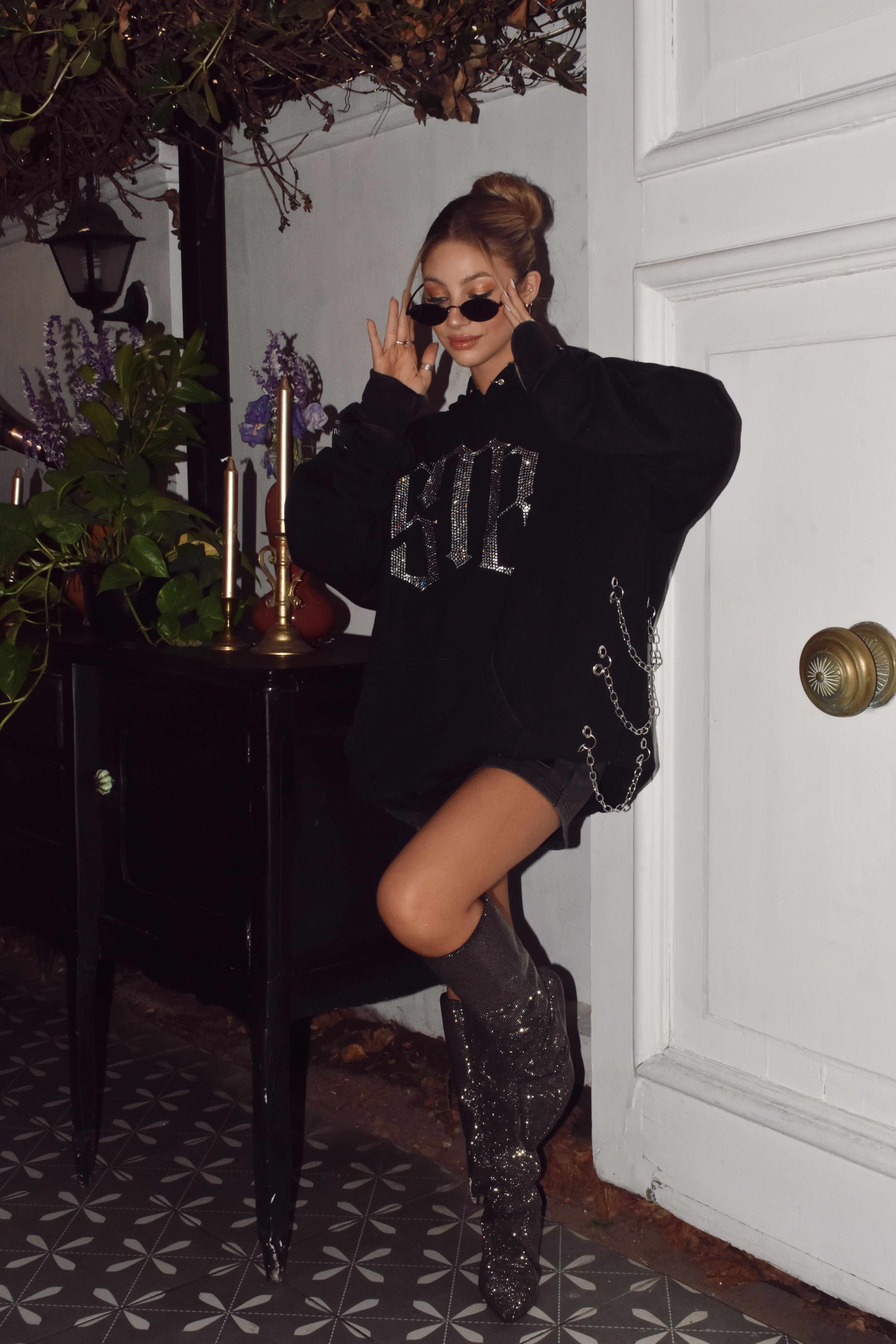 Hoodie ICONIC silver-2