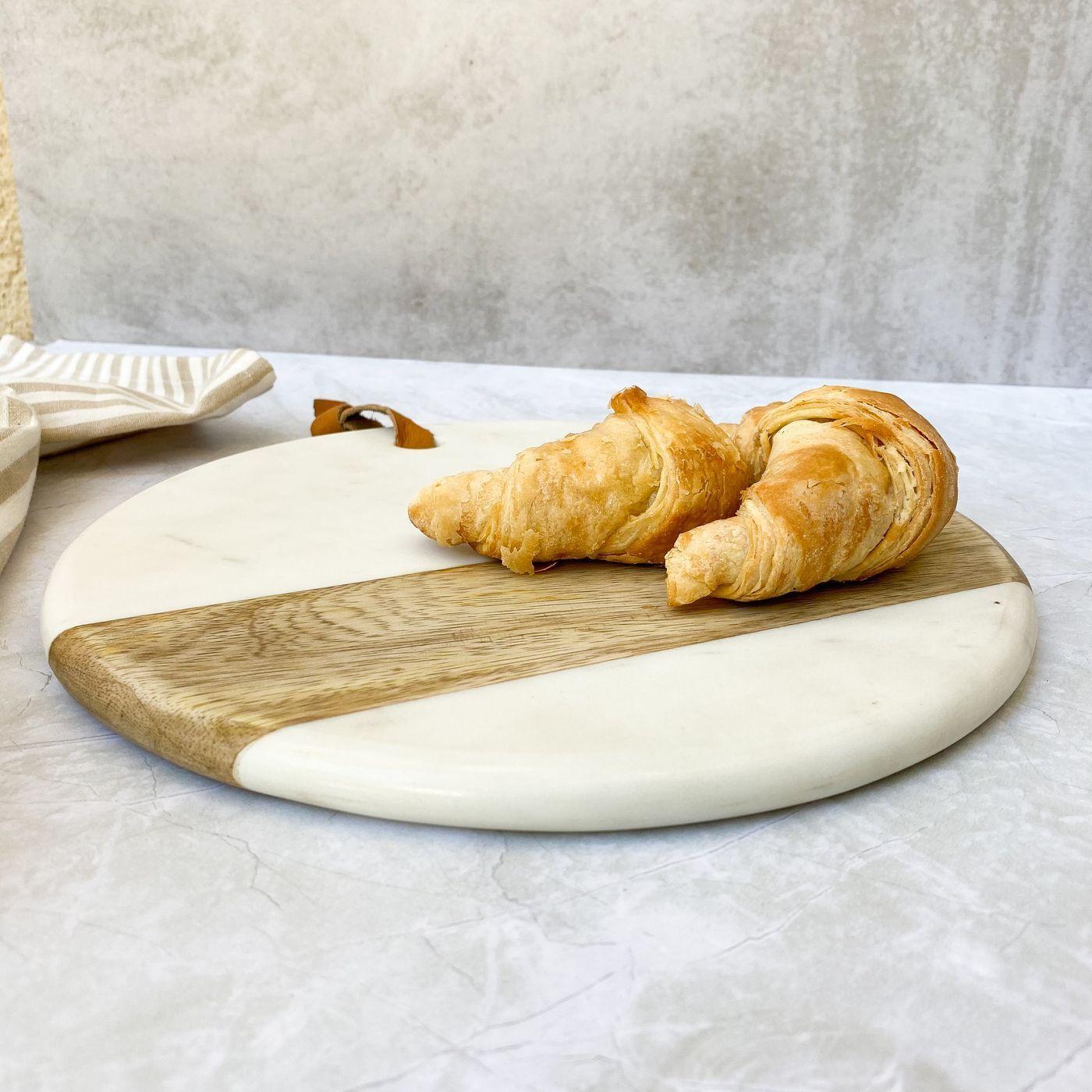 TABLA CIRCULAR DE MARMOL BLANCO -3