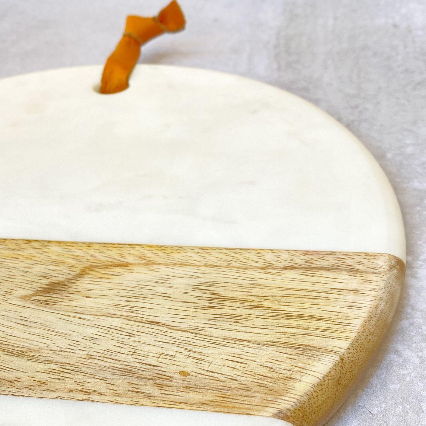 TABLA CIRCULAR DE MARMOL BLANCO -4