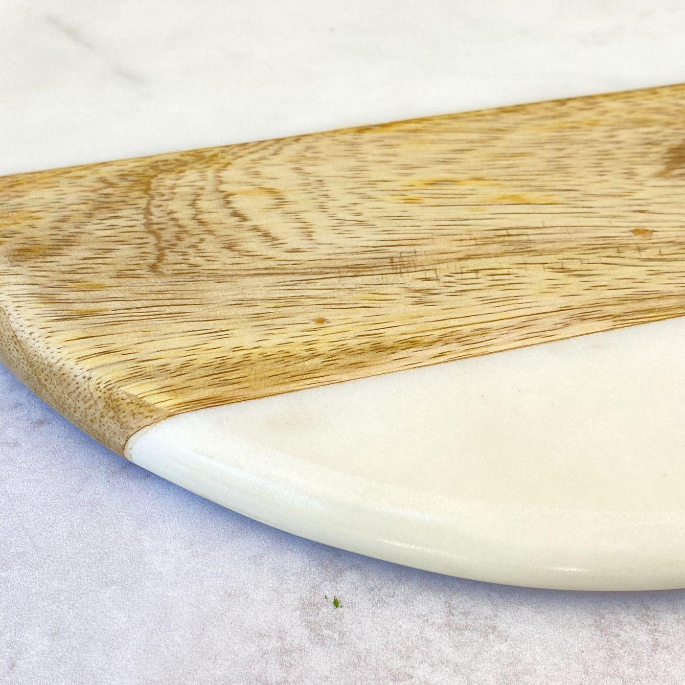 TABLA CIRCULAR DE MARMOL BLANCO -2