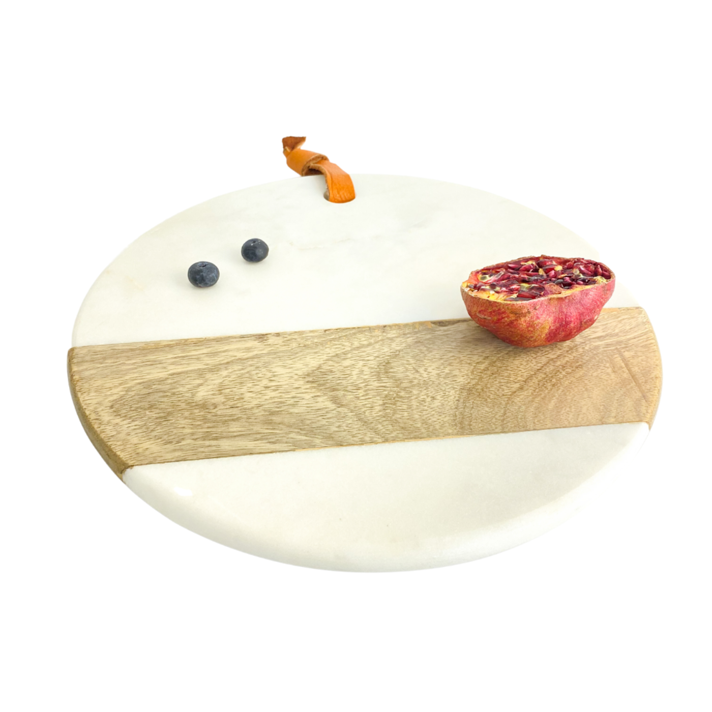 TABLA CIRCULAR DE MARMOL BLANCO -0