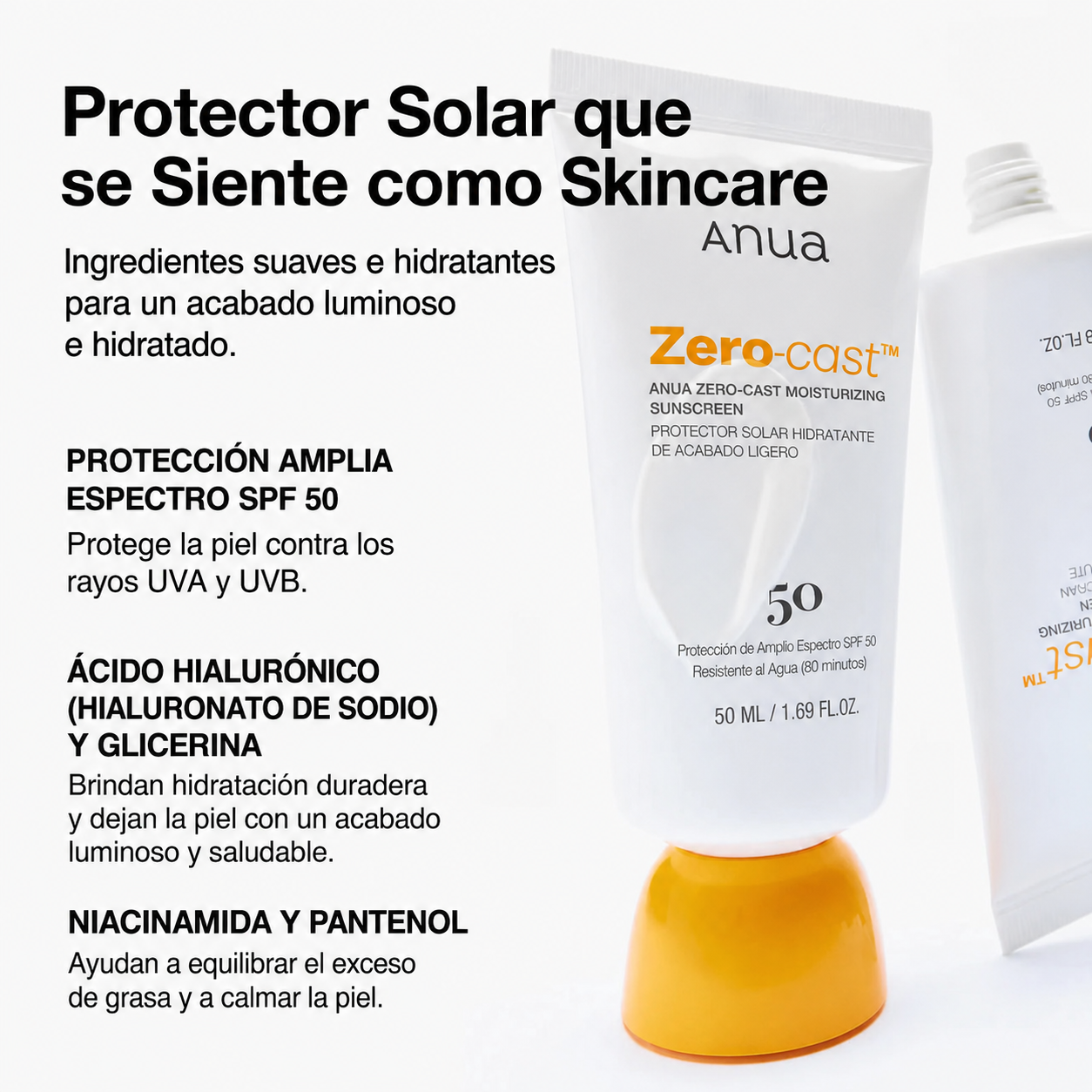 [ANUA] Zero-Cast Finish Sunscreen Protector Solar 50ml-2