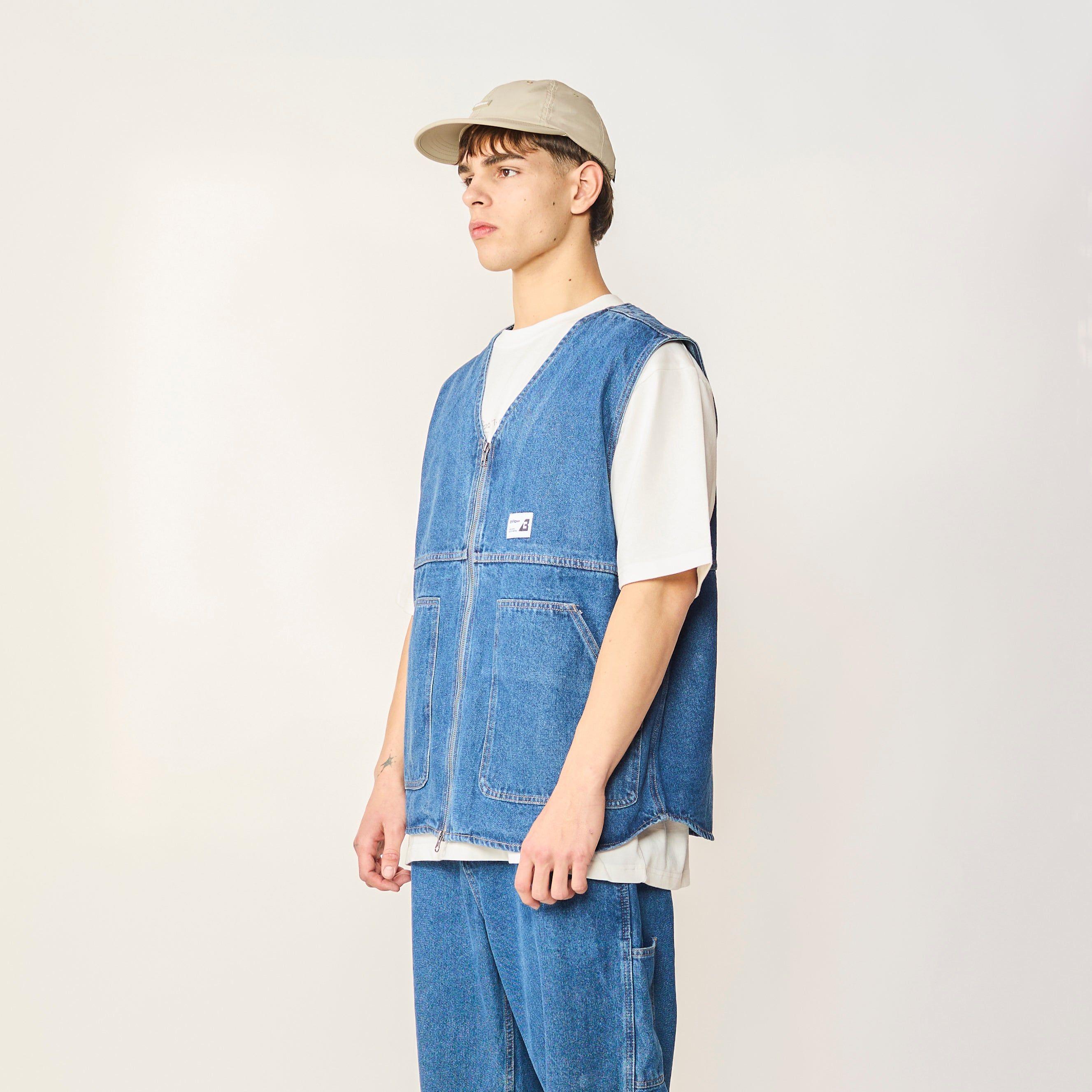 DENIM VEST PEACE BLUE-6