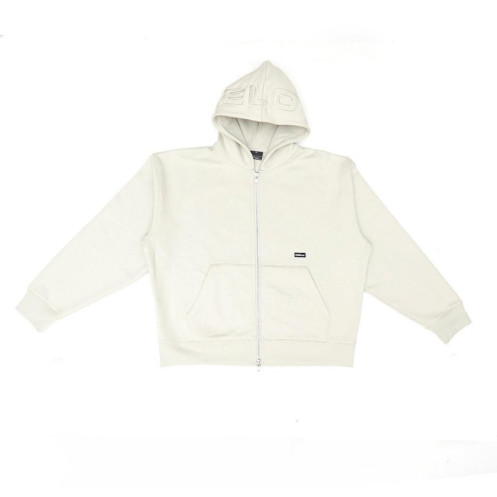 ZIPUP HOODIE THE CAP MARFIL-0