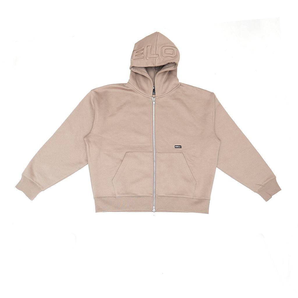 ZIPUP HOODIE THE CAP TAUPE-0