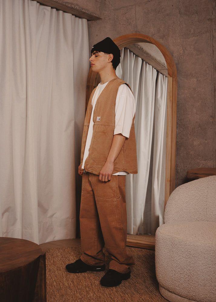 CANVAS VEST BASE TABACO-5