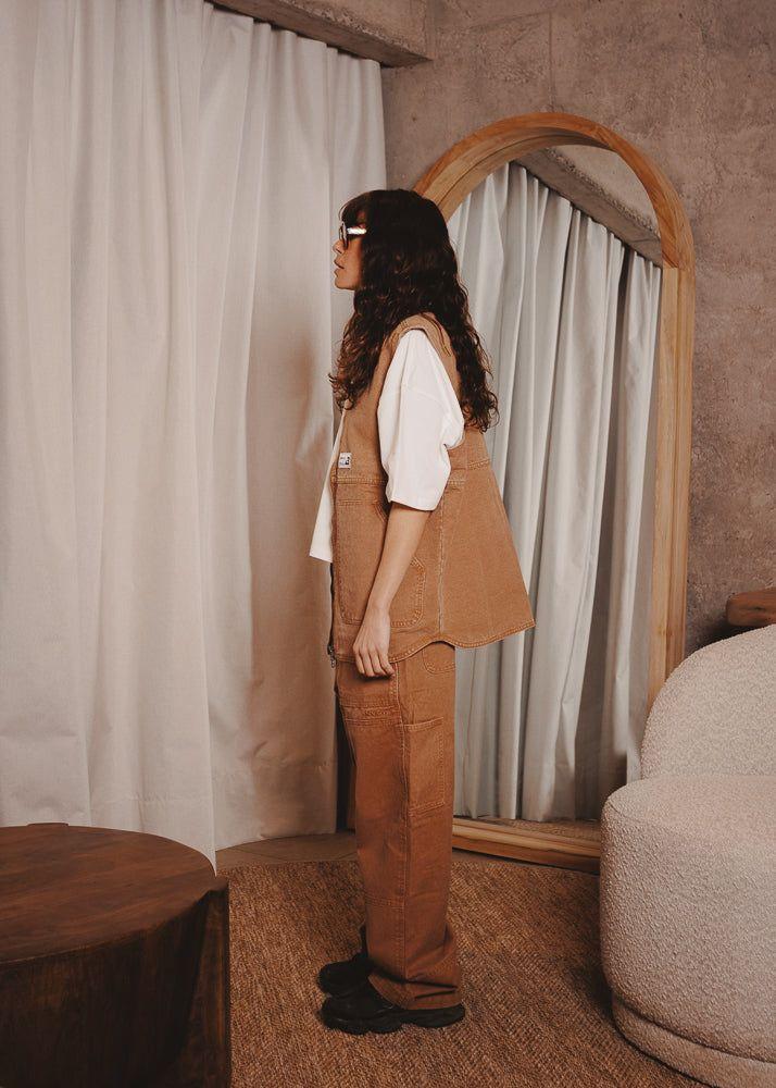 CANVAS VEST BASE TABACO-9