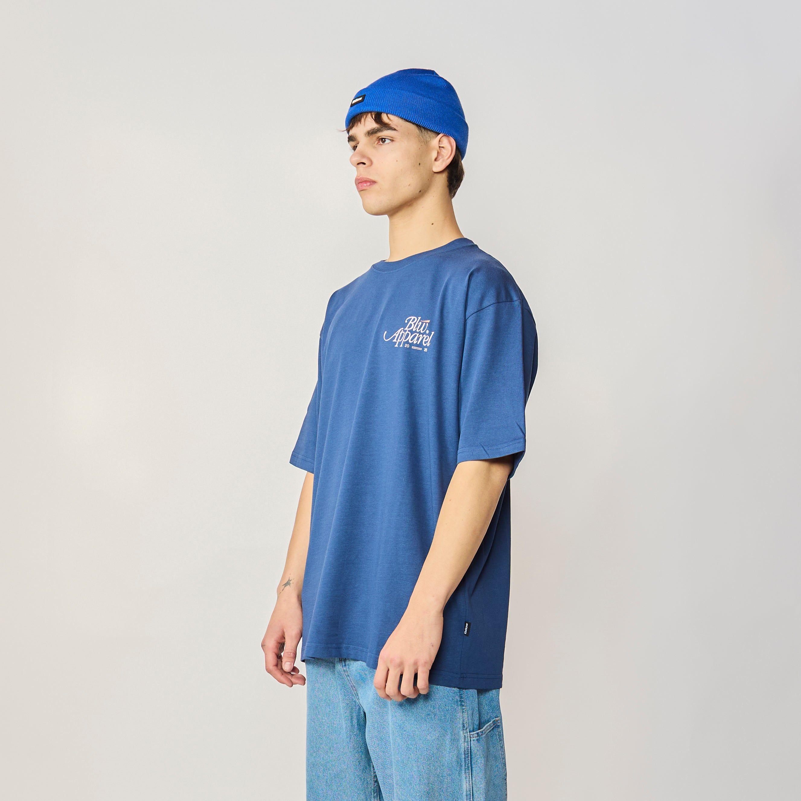 BASIC TSHIRT HYPHEN BLUE-2