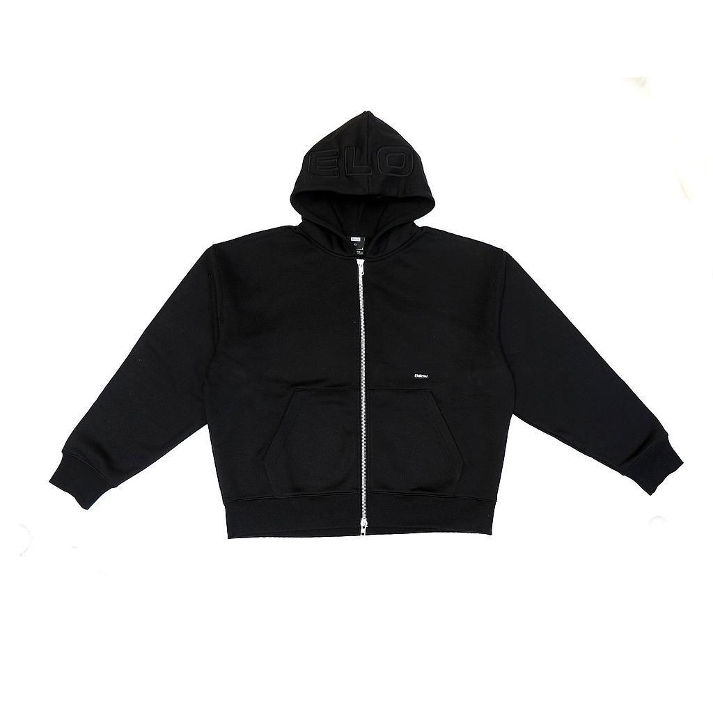 ZIPUP HOODIE THE CAP BLACK-0