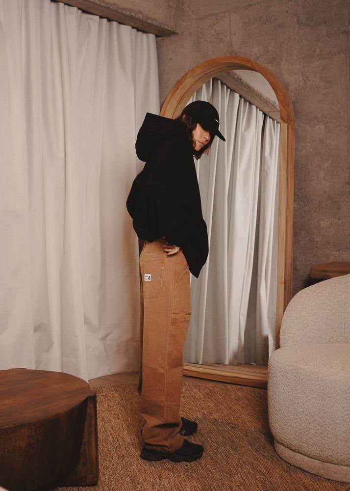 ZIPUP HOODIE THE CAP BLACK-3