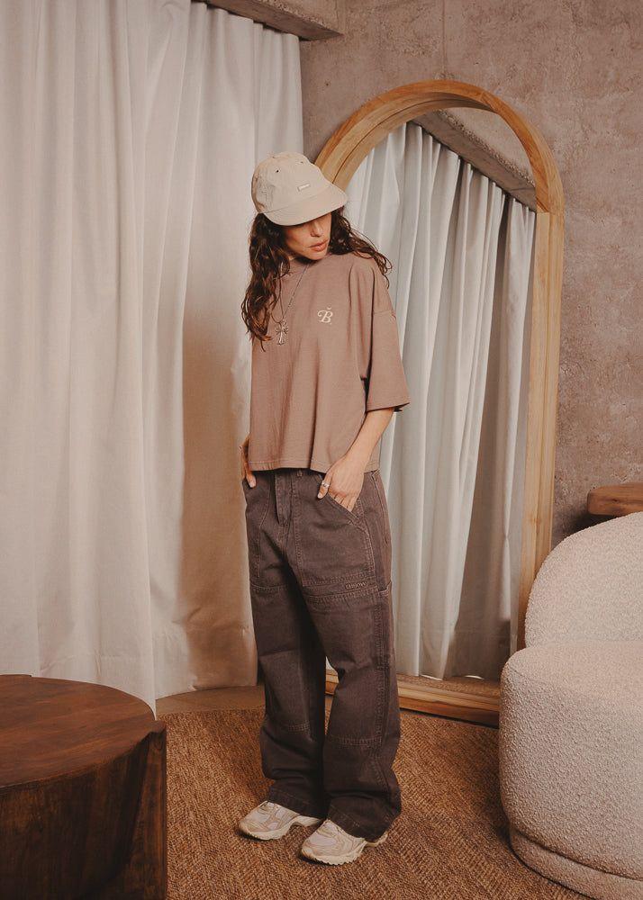 CANVAS PANTS DOUBLE TAUPE-5