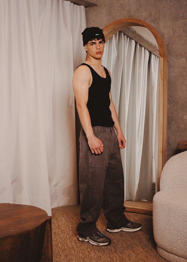 CANVAS PANTS DOUBLE TAUPE-8