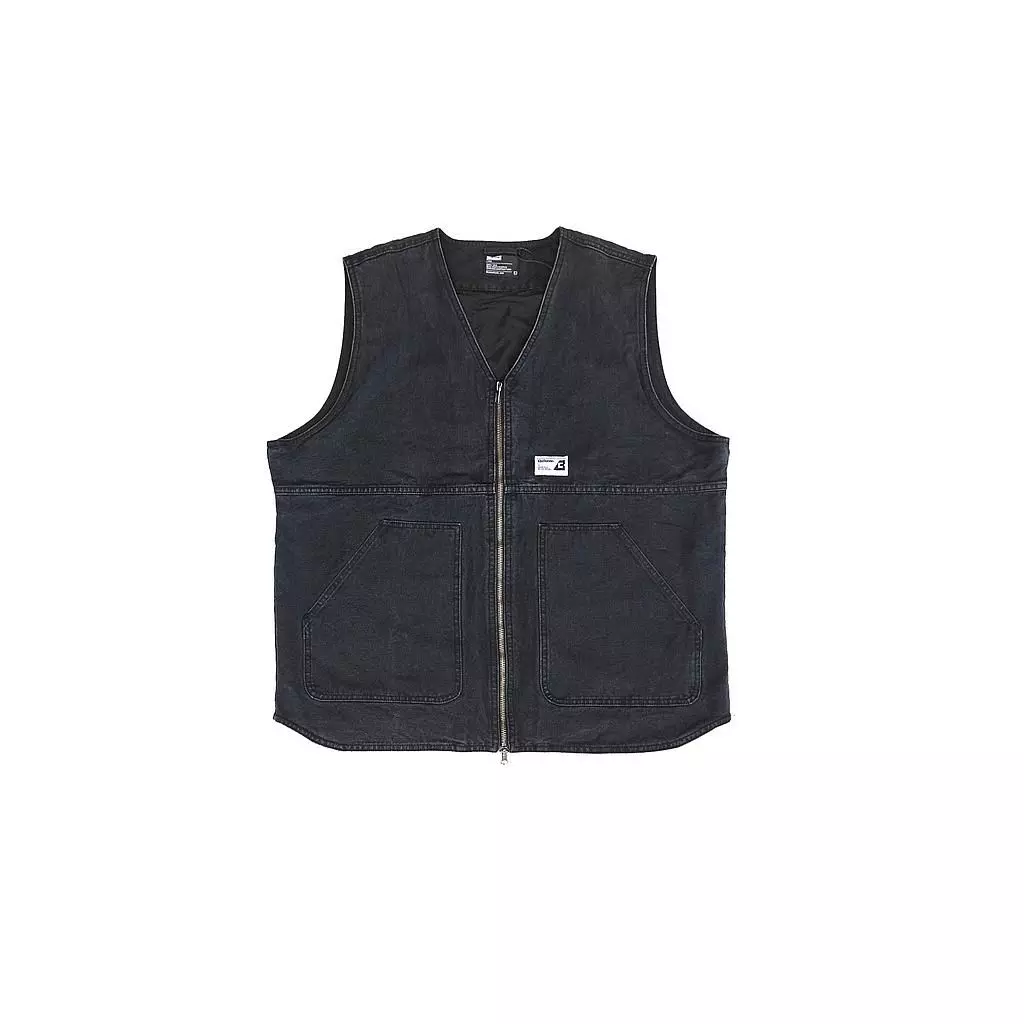 CANVAS VEST BASE BLACK-0