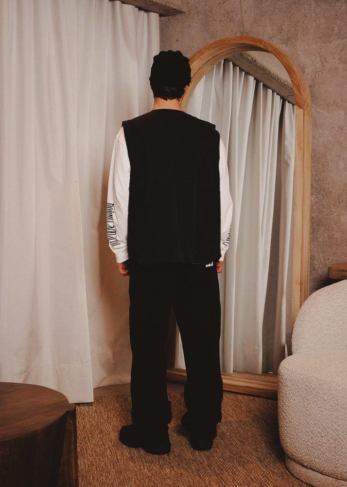 CANVAS VEST BASE BLACK-3