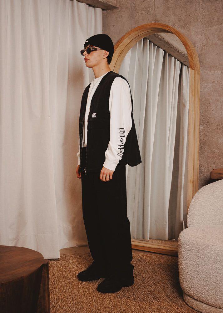 CANVAS VEST BASE BLACK-4