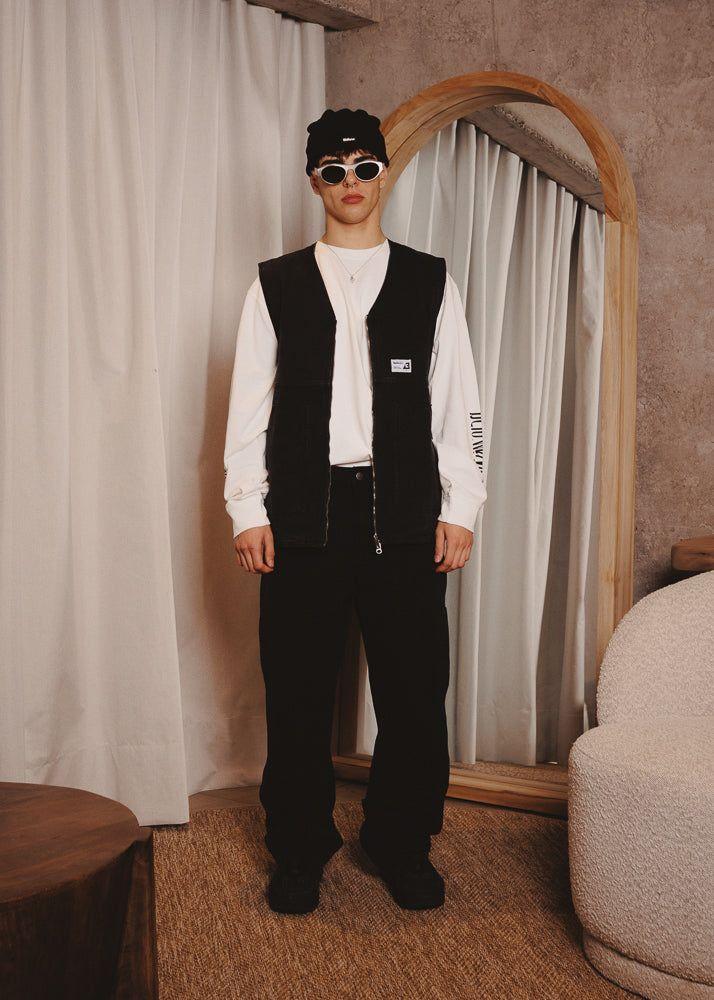 CANVAS VEST BASE BLACK-5