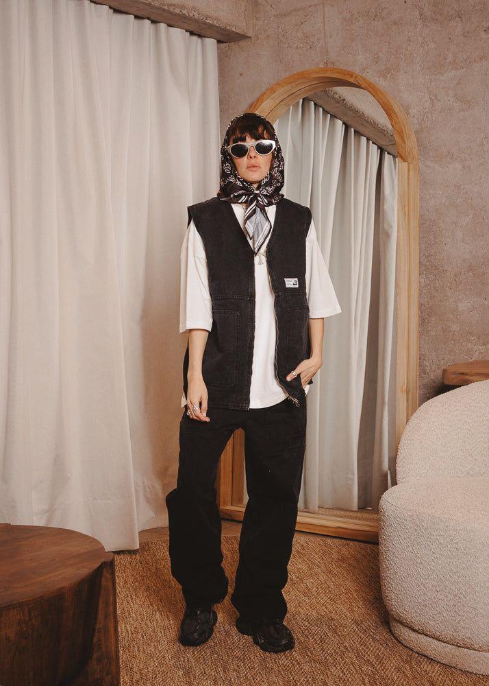CANVAS VEST BASE BLACK-6