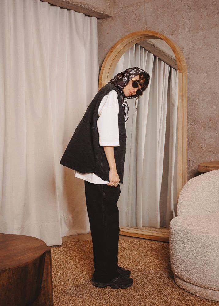 CANVAS VEST BASE BLACK-7