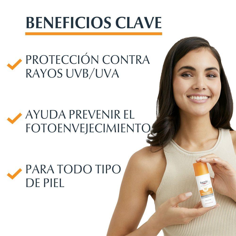 Protector Solar Facial Fluido Anti-Edad Eucerin FPS 50 50ml-4