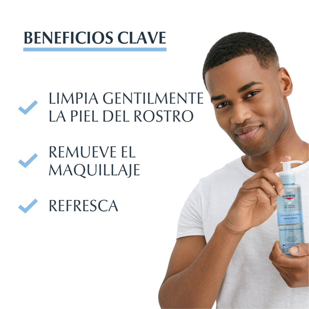 Eucerin DermatoCLEAN Gel Limpiador Facial 200ml-2