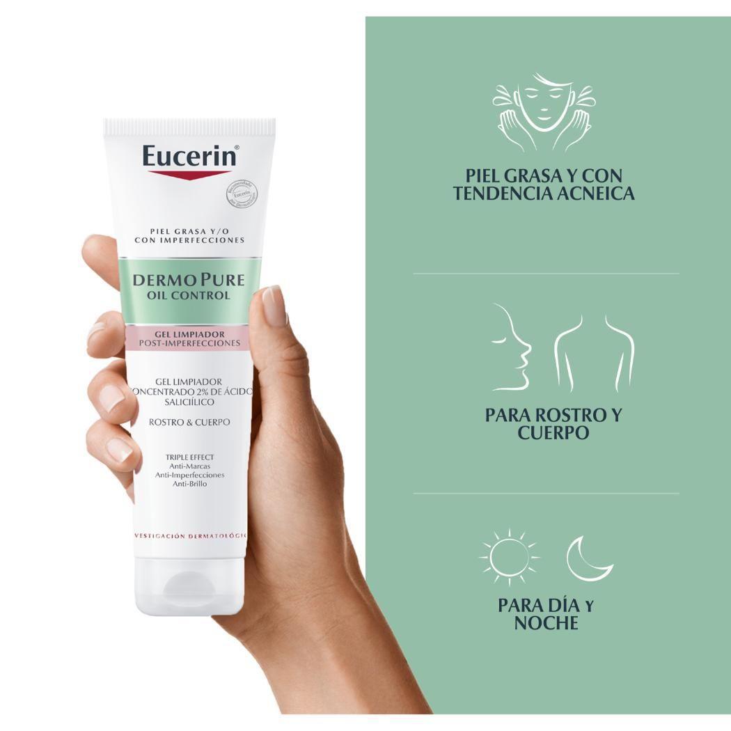 Eucerin Gel Limpiador Dermopure Triple Efecto 150ml-2
